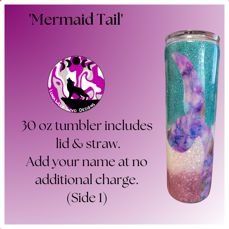 Mermaid Tail 30 oz Tumbler