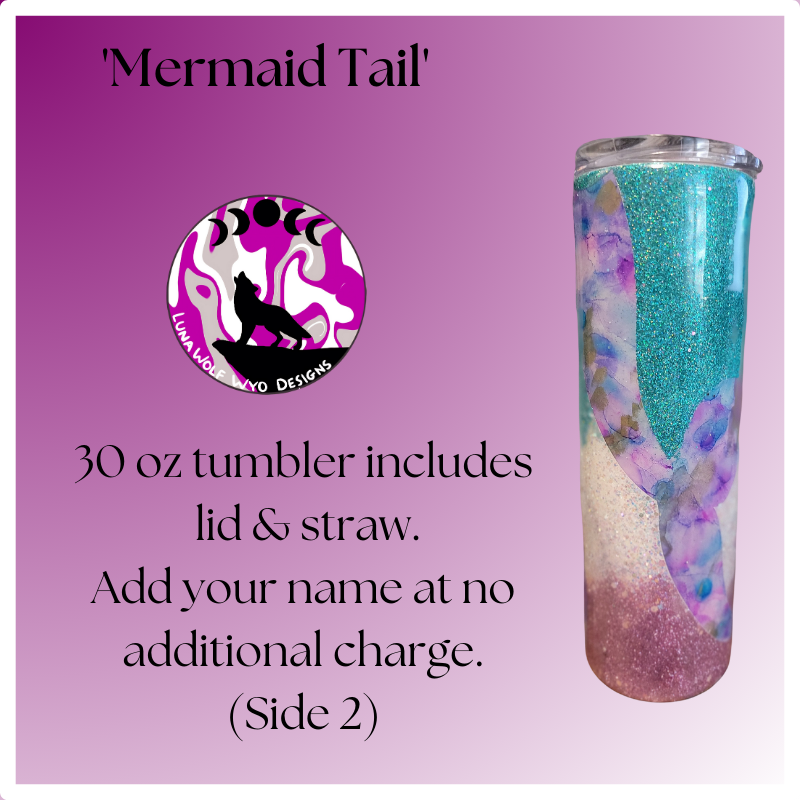 Mermaid Tail 30 oz Tumbler